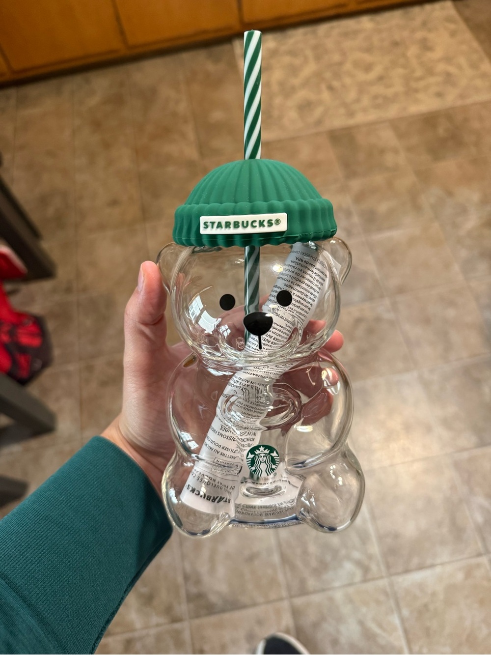 Starbucks Green Bear Tumbler with Straw - sold out